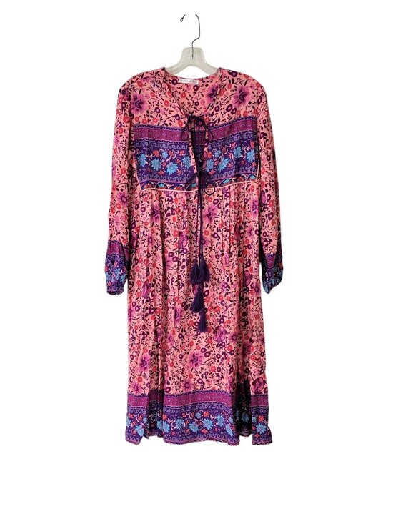 R Vivamos Dresses & Skirts - R. Vivimos Pink and Purple Boho Rayon Dress